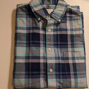 Target Short Sleeve Button Down Plaid Shirt 24